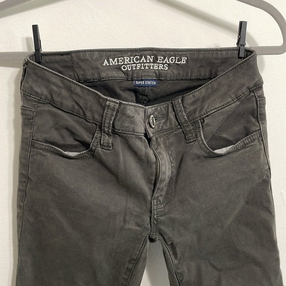 AE Olive Super Stretch Jeggings - Picture 2 of 4